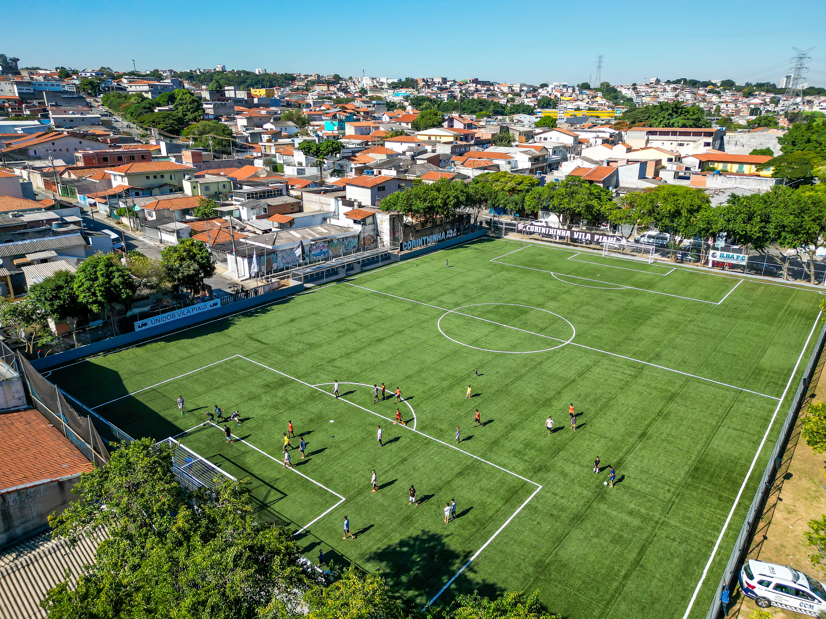 Imagem área do Clube da Comunidade Vila Piauí.