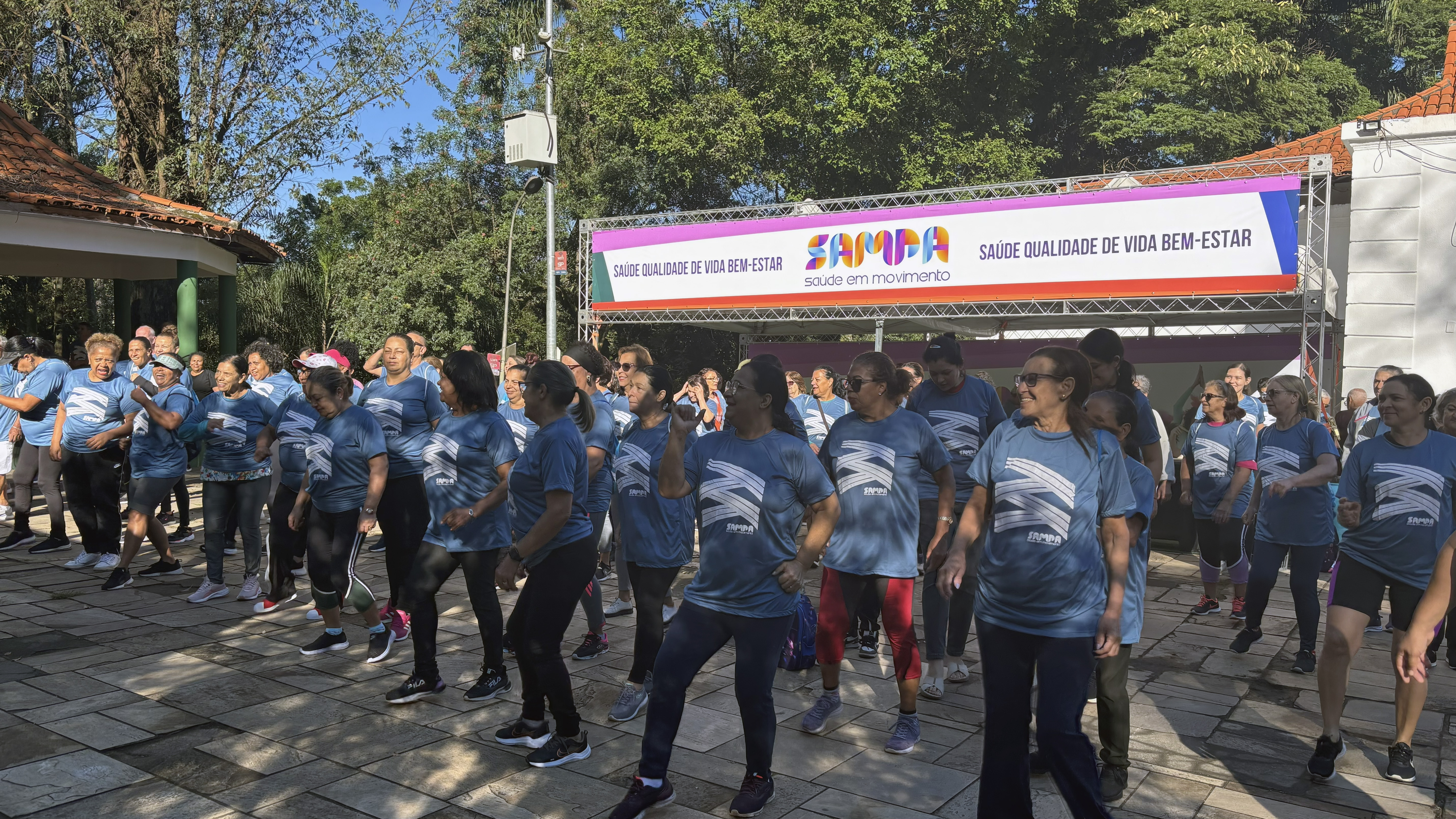 Na imagem, participantes do programa Sampa Saúde em Movimento.