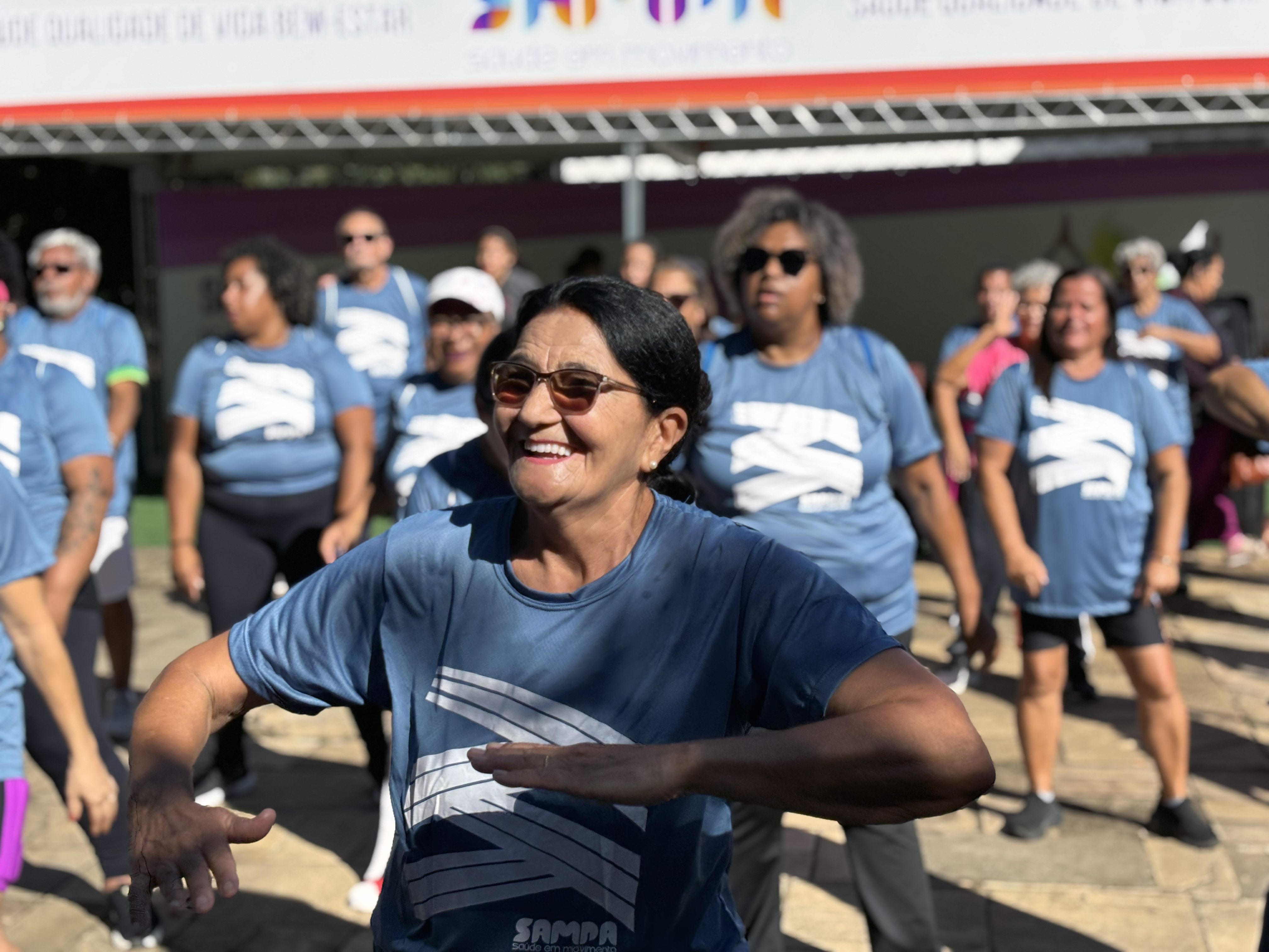 Na imagem, participantes do programa Sampa Saúde em Movimento.