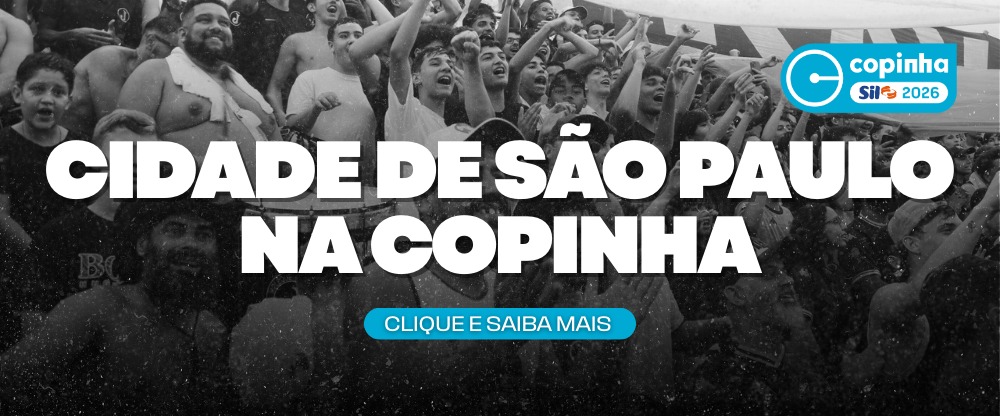 Na arte, divulgação do texto sobre a cidade de São paulo na Copinha 2026.