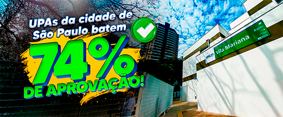 Na imagem temos a UBS Vila Mariana e na legenda 