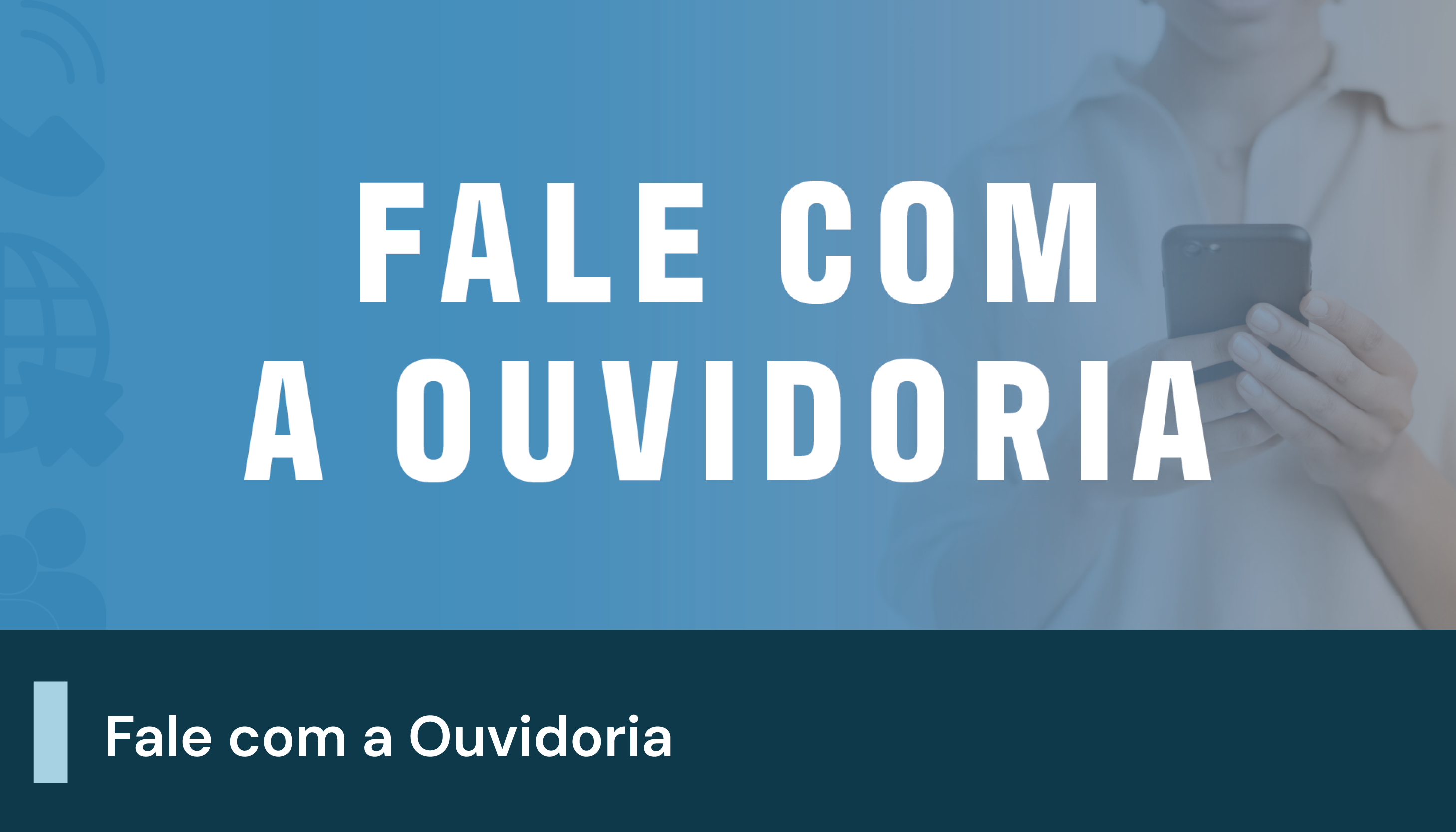 A imagem possui um fundo azul com o texto 