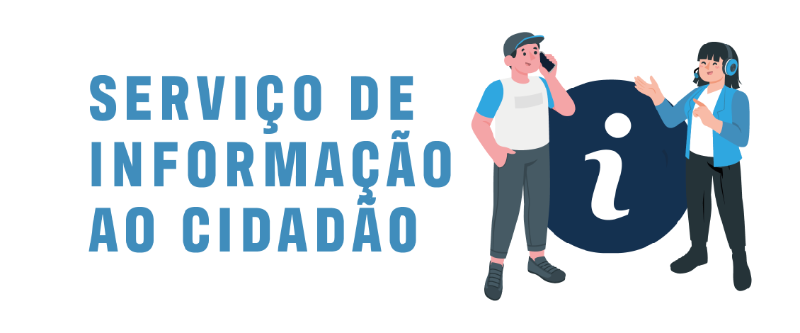 A imagem possui um fundo branco, com uma ilustração de um homem e uma mulher. Ao centro, um texto descrito 